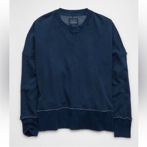 American Eagle Outfitters Women's Navy Sweatshirt